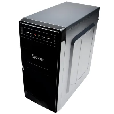 Carcasa SPACER SPC-MOON, Mid Tower, Black