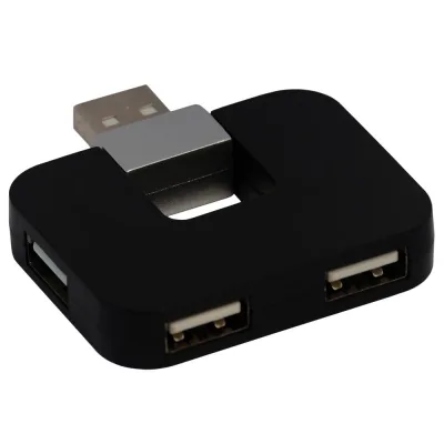 Hub USB Spacer SPH-316, USB-A, 4 porturi, Negru