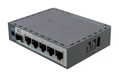 NET ROUTER/SWITCH 5PORT 1000M/HEX S E60IUGS MIKROTIK "E60IUGS" (timbru verde 2 lei)