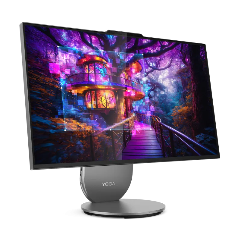 All-in-One Consumer Lenovo Yoga AIO 27IAH10 cu procesor Intel Core Ultra 5 125H pana la 4.5 GHz, 27 inch, QHD, 16 GB, Intel Arc Graphics, FreeDos, Grey, 3 ani Garantie