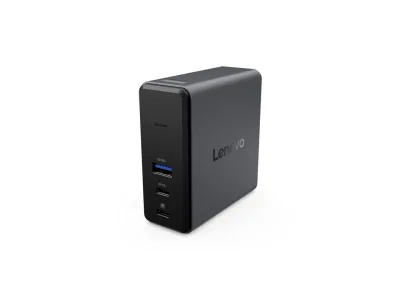 Lenovo X9 Charging GaN Dock Prin cablu USB 3.2 Gen 2 (3.1 Gen 2) Type-C Gri