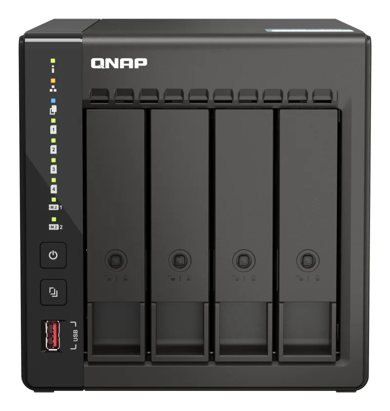 NAS QNAP 453E 4BAY 2.6GHZ TWR SATA, "TS-453E-8G" (timbru verde 11 lei)