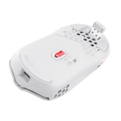 Mouse Gaming Wireless Trust GXT 929 Helox, 4800 dpi, Alb