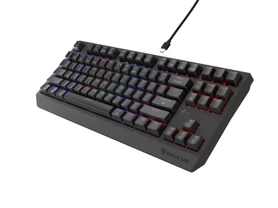 Tastatura Mecanica Gaming Genesis Thor 230 TKL, RGB, Wireless, Negru