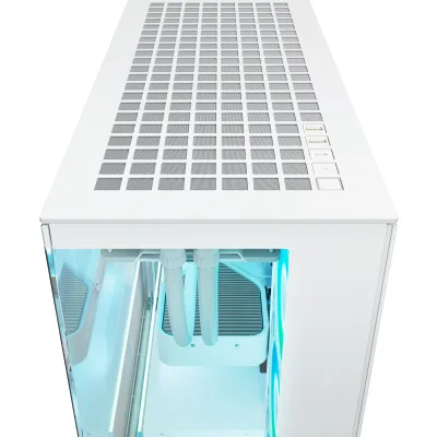 CARCASA Arctic "Xtender Wh", mid tower, max 8xfan, 3xP14 ProR ARGB si 2xP12Pro ARGB instalate, PSU shroud 24 LED ARGB, USB-C x 1, USB 3.2 x 2, audio+mic, 7 sloturi expans, alb, "ACPCC00014A" (timbru verde 0.4lei)