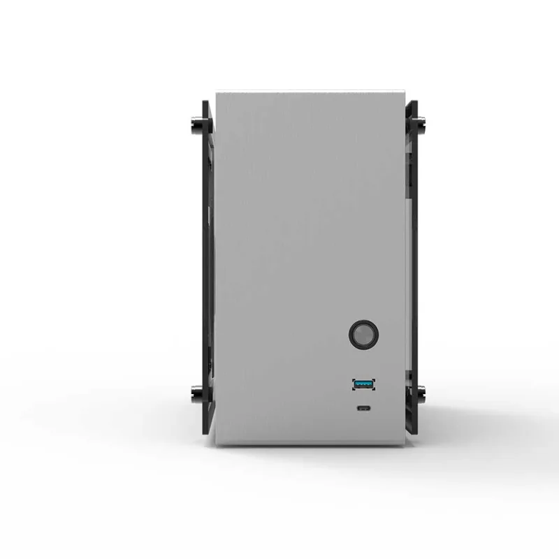 CARCASA Zalman "M2 mini", mini tower, gaming, compatibil sursa SFX, SFX-L, suporta 2xfan, 1xfan inclus, , USB Type-C x 1, USBx1, 2 sloturi expansiune, argintiu, "M2 mini (Silver)" (timbru verde 0.08lei)