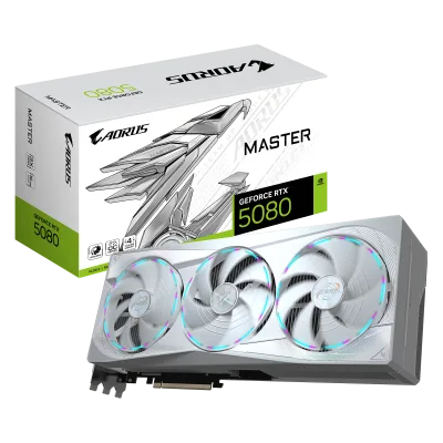 Placa video Gigabyte GEFORCE RTX 5080 MASTER ICE, 16GB GDDR7, PCI Express 5.0, 256bit