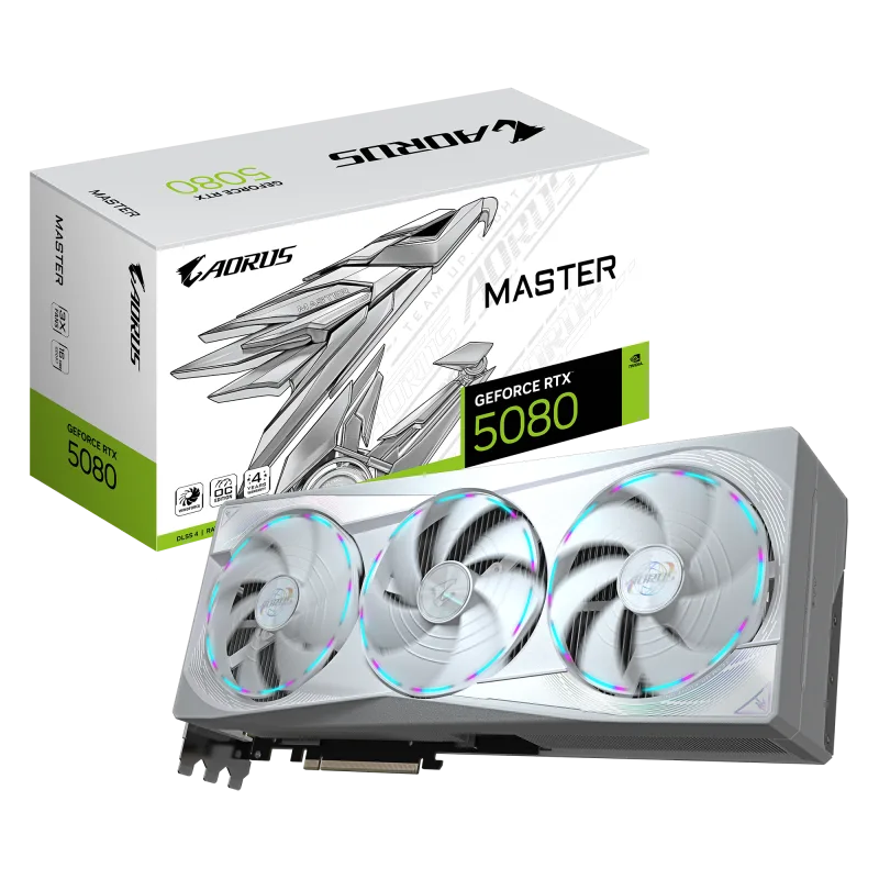 Placa video Gigabyte GEFORCE RTX 5080 MASTER ICE, 16GB GDDR7, PCI Express 5.0, 256bit