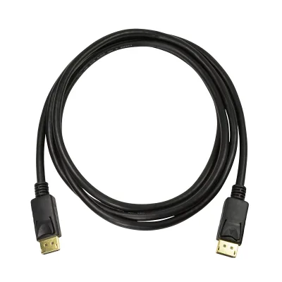 CABLU video LOGILINK, DisplayPort (T) la DisplayPort (T), 2m, conectori auriti, rezolutie maxima 8K (7680 x 4320) la 60 Hz, negru, "CV0120" (timbru verde 0.8 lei)