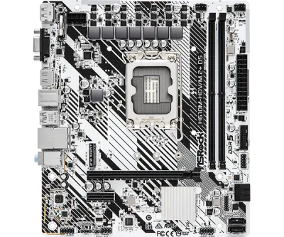 Placa de baza AsRock "H610M-HDV/M.2+ D5", skt. LGA 1700, chipset Intel H610, mATX, 2 x DDR5 max. 96 GB, USB 3.2 gen 1, 4 x SATA, 1 x M.2, PCIe 4.0, HDMI, DisplayPort, VGA, "H610M-HDV/M.2+ D5"