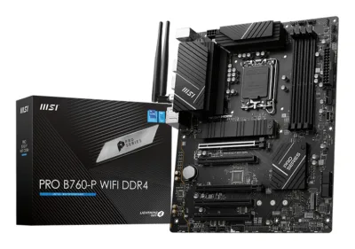 MSI PRO B760-P WIFI DDR4 LGA1700 mATX MB 2xPCIe x16 4xSATA "PRO B760-P WIFI DDR4"