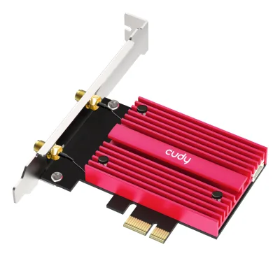 CUDY BE9300  Wi-Fi 7 PCI Express Adapter "WE9300S" (timbru verde 0.8 lei)
