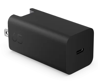 Incarcator Laptop HP 65W GaN Wall Charger, 65W, Negru, 1 an Garantie