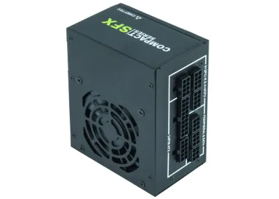 SURSA Chieftec Compact 550 W, modulara, certificare 80 Plus Gold, ventilator 80 mm x 1, PCI-E 6+2 pin x 2, SATA x 6, "CSN-550C" (timbru verde 2 lei)