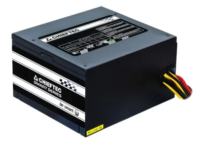 SURSA Chieftec Smart series 500 W, non-modulara, certificare 80 Plus - compatibila, ventilator 120 mm x 1, PCI-E 6+2 pin x 2, SATA x 6, "GPS-500A8" (timbru verde 2 lei)