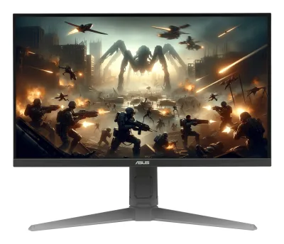 Monitor Asus TUF VG259QMRL5A, 24.5", Fast IPS, Full HD, HDMI, DisplayPort, G-SYNC compatible, AMD FreeSync Premium, Boxe, Pivot, 310Hz, 0.3m, Negru, 90LM0BQ0-B01O71 "VG259QMRL5A" (timbru verde 7 lei)
