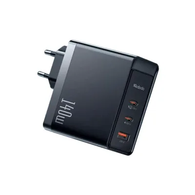 Incarcator Mcdodo GaN5 Pro, 2xType-C si 1xUSB-A, 140W, Negru