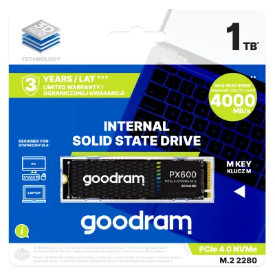 GOODRAM SSD PX600 1000GB PCIe 4x4 M.2 2280 "SSDPR-PX600-1K0-80"