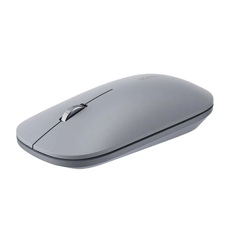 MOUSE Ugreen, "MU001" PC sau NB, wireless 2.4GHz, optic, 3/1 butoane/scroll, 4000 dpi, gri "90373" (timbru verde 0.18 lei) - 6957303893737