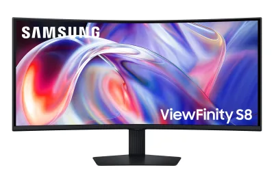 Monitor Samsung 40" LS40H850TAUXEN, Curvature: 1000R, Diagonal (inch): 40, Diagonal (cm): 101, Aspect ratio: 21:9, Panel: VA, Resolution: 5120x2160, Refresh Rate: 144Hz, Response time GtG: 4ms, Brightness (max): 350 cd/m², Contrast (static) : 3000:1,