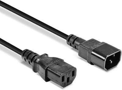 Cablu de alimentare Lindy C14-C13 2m, negru