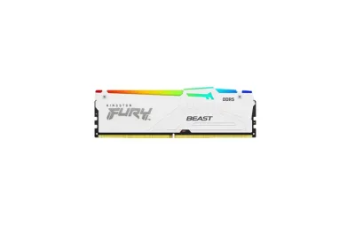 Memorie RAM Kingston FURY Beast White RGB EXPO, 64GB DDR5, 6000MHz, CL36