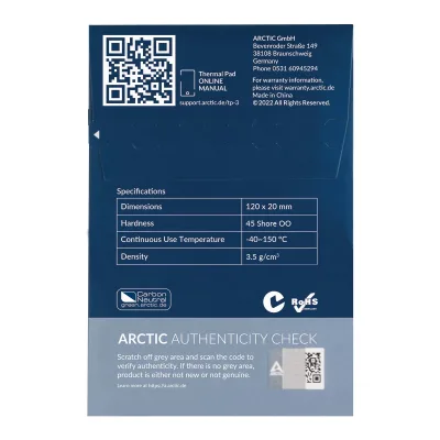 PAD termic ARCTIC TP-3 120x20mm, 1.5mm - 4 Pack,"ACTPD00057A"