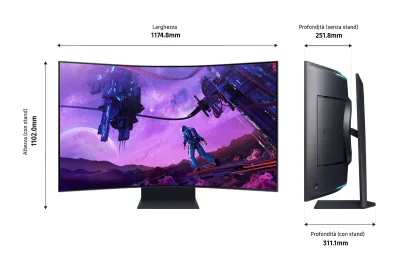 MONITOR 55" SAMSUNG LS55BG970NUXEN "LS55BG970NUXEN" (timbru verde 7 lei)