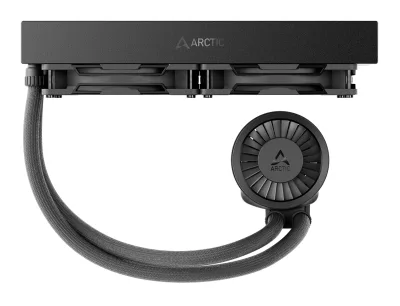 COOLER Arctic "Liquid Freezer III Pro 280", skt. LGA1851, LGA 1700, AM4, AM5, racire cu lichid, 2 x 140mm P14 Pro, 800 - 2800 RPM, , negru "ACFRE00179A" (timbru verde 2.00 lei)