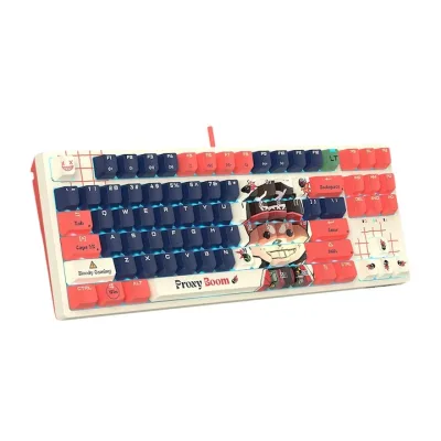 Tastatura gaming Bloody "AT87" Alpha Optical Switch Performance Keyboard USB Proxy Boom, US Layout "AT87 Proxy Boom" (timbru verde 0.8 lei) 4711421 000741