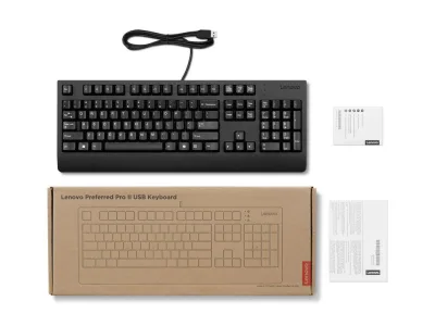 Tastatura LENOVO Preferred Pro II, USB, Negru