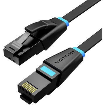 Patch cord UTP Vention, Cat. 6, RJ-45 (T) la RJ-45 (T), 30m, AWG 26, 1000Mbps, negru, "IBEBT" (timbru verde 0.08 lei) - 6922794745070