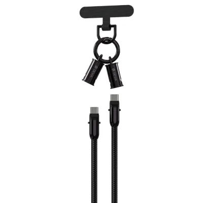 Cablu Devia Extreme Speed, USB C/ USB C, 0.3m, Negru