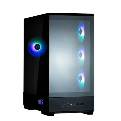 CARCASA Zalman "P50 DS", middle tower, gaming, fara sursa, suporta 10xfan, 4xfan inclus, PSU shroud, USB 3.1 gen1 x 2, audio+mic, 7 sloturi expansiune, negru, "P50 DS Black" (timbru verde 0.32lei)