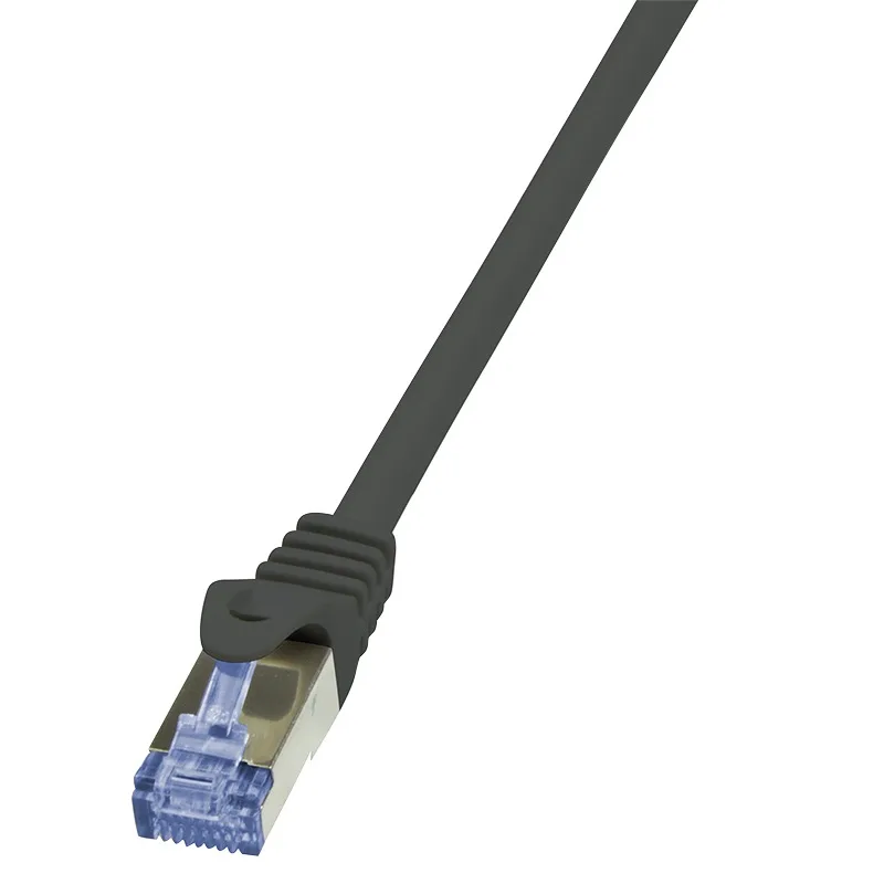PATCH CORD S/FTP LOGILINK Cat6a, LSZH, cupru, 1.5 m, negru, AWG26, dublu ecranat "CQ3043S" (timbru verde 0.18 lei)