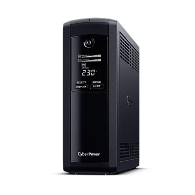 UPS CYBER POWER Line Int. cu manag,tower,1600VA/ 960W,AVR,5xSchuko,LCD,2x 12V/9Ah,Backup 1-8 min,incarcare 8h,conector USB,RS232,RJ45,GreenP,"VP1600ELCD" (timbru verde 11 lei)