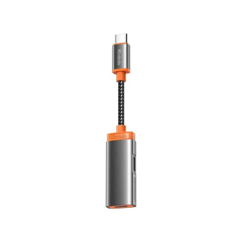 Mcdodo Adaptor Oryx Series Type-C la Dual Type-C PD, 60W Black (audio + incarcare)