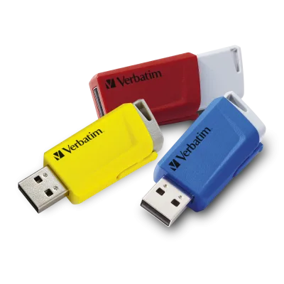 MEMORIE USB VERBATIM StoreNClick 3X16GB USB 3.0 ROSU/NEGRU/GALBEN "49306" (TIMBRU VERDE 0.03 LEI)